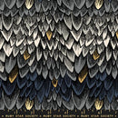 Ruby Star Society Fireglow Scales Metallic Smoke Fabric