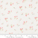 Moda Abide Small Floral Dots Linen White Fabric