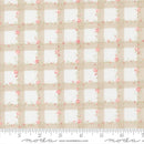 Moda Abide Floral Plaid Gingham Stone Fabric
