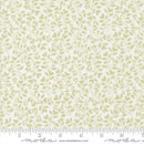 Moda Abide Hearts And Leaves Linen White And Light Green Fabric