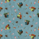 Studio E Holly Woods Woodland Toss Slate Fabric