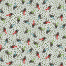Studio E Holly Woods Knitting Raccoon Pearl Fabric