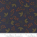 Moda Flannel Season Autumn Day Floral Indigo Fabric