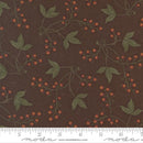 Moda Flannel Season Autumn Day Floral Brown Fabric