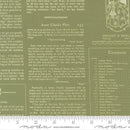 Moda True Love Alcott Text Fern Fabric