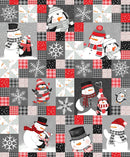 Studio E Cool Club Cheater Charcoal Flannel Fabric