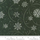 Moda When Snow Falls Swirling Snowflakes Holly Fabric