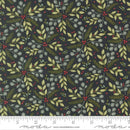 Moda When Snow Falls Winter Greenery Night Sky Fabric