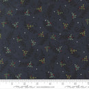 Moda When Snow Falls Tossed Greenery Night Sky Fabric