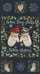 Moda When Snow Falls Night Sky Panel