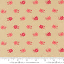 Moda Petals And Polka Dots Pinwheels Linen Fabric