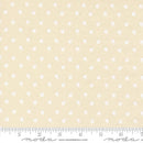 Moda Petals And Polka Dots Berry Dots Lace White Fabric