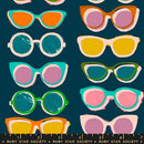 Ruby Star Society Poolside Too Sunglasses Peacock Fabric