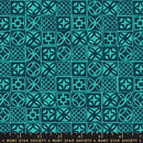Ruby Star Society Poolside Too Blocks Peacock Fabric