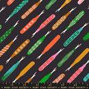 Ruby Star 1 800 Notion Seam Rippers Soft Black Fabric