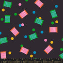 Ruby Star 1 800 Notion Spools Soft Black Fabric