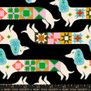 Ruby Star 1 800 Notion Quilty Dog Soft Black Fabric