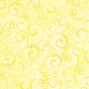 Benartex Swirling Splendor Light Yellow Wide Back Fabric