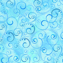 Benartex Swirling Splendor Blue Wide Back Fabric