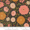 Moda Ladybug Whimsy Zinnias Midnight Metallic Fabric