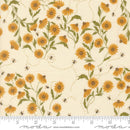 Moda Ladybug Whimsy Coneflower Bees Eggshell Metallic Fabric