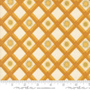 Moda Ladybug Whimsy Sunshine Checks Golden Metallic Fabric