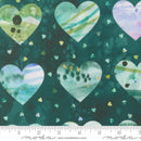 Moda Fleur The Love Lovestruck Valentines Dark Teal Fabric