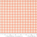 Moda Handmade Sweetness Checks Peach Fabric