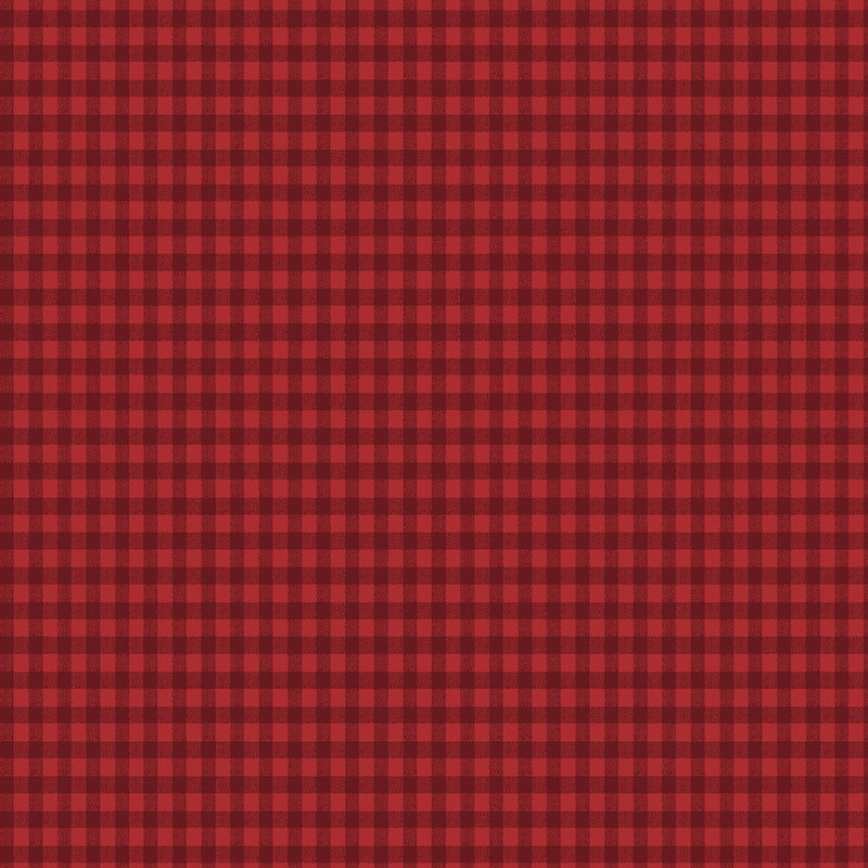Wilmington Prints Sentiments Gingham Red Fabric