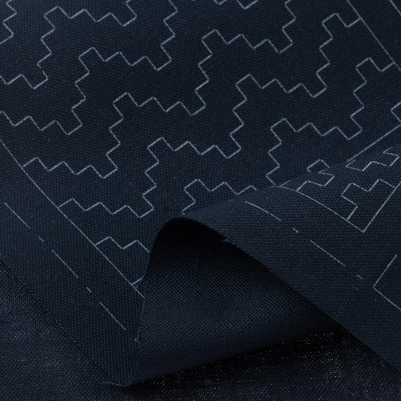 Sashiko Cosmo Precut Set For Coasters Navy