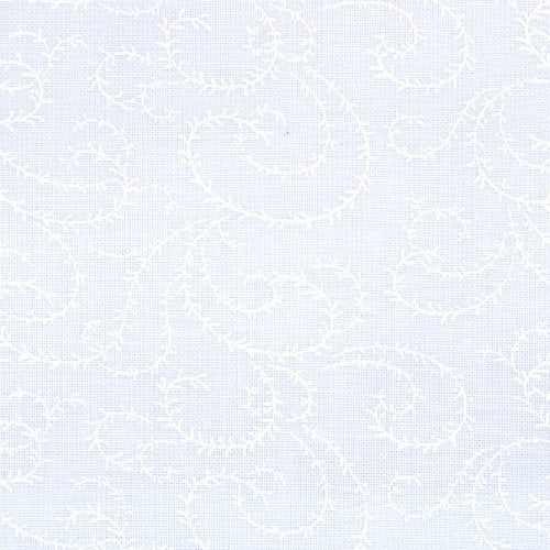 Moda Muslin Mates Falling Snow White Fabric