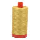 Aurifil Mako Cotton 50 WT Thread 5015 Golden Yellow