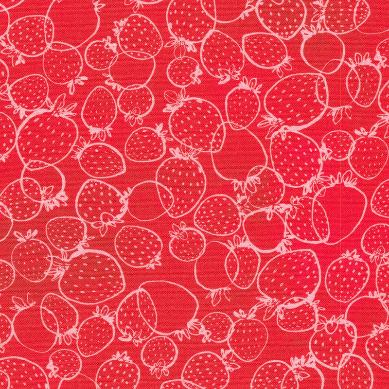 Robert Kaufman Strawberry Season Cranberry Tonal Fabric