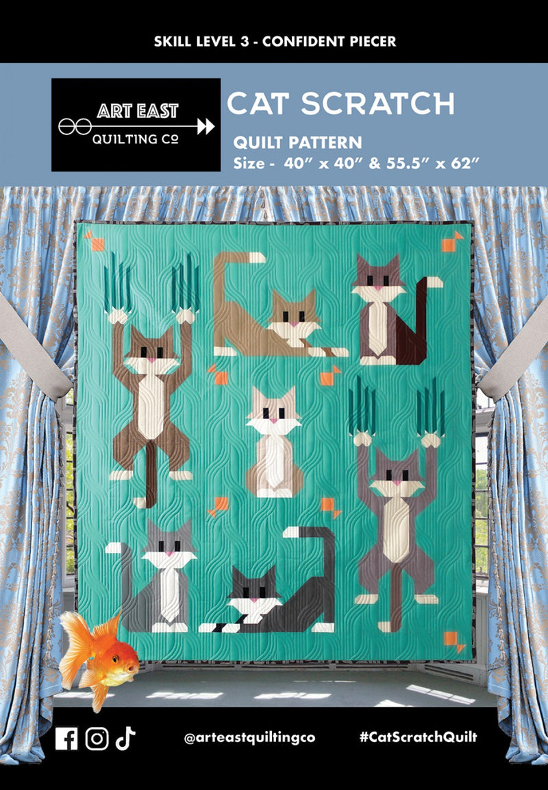 Art East Cat Scratch Quilt Pattern