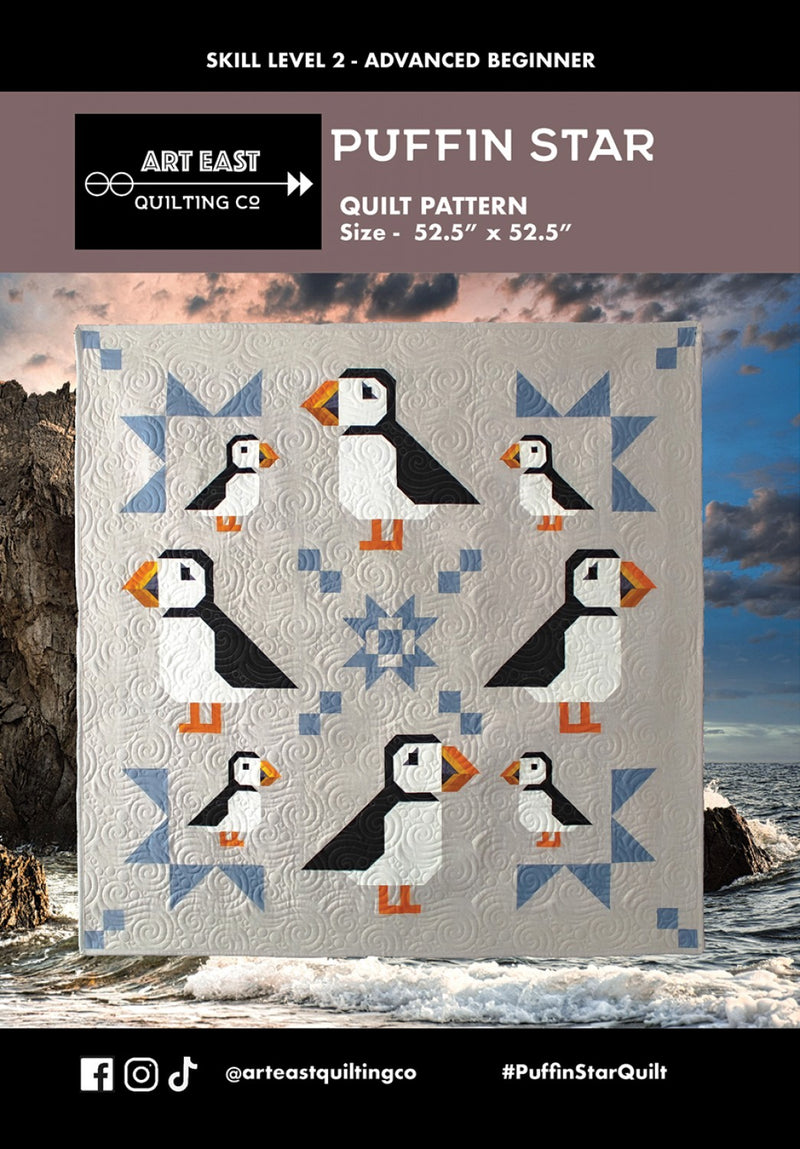 Art East Puffin Star Quilt Pattern