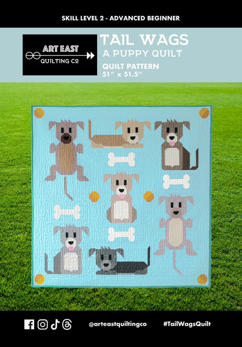 Art East Tail Wags Quilt Pattern