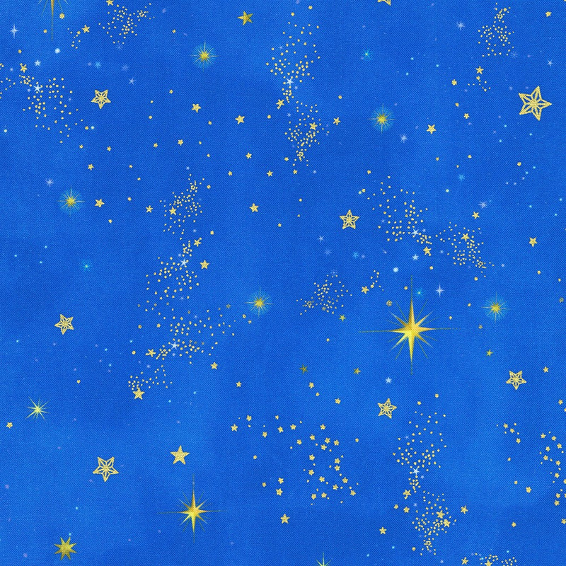 Robert Kaufman Holy Night Stars Cobalt Fabric