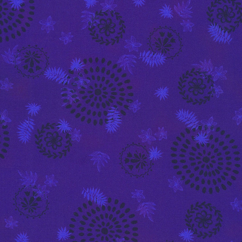 Robert Kaufman Desert Blooms Tonal Iris Fabric