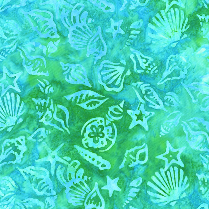 Robert Kaufman Artisan Batiks Seashore Aqua Fabric