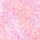 Robert Kaufman Petite Pastels Paisley Pink Batik Fabric
