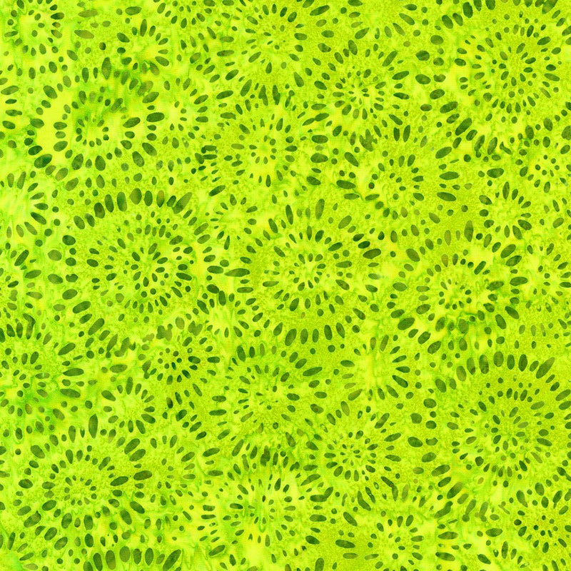 Robert Kaufman Artisan Batiks Splash Lime Fabric