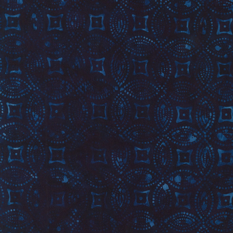 Robert Kaufman Artisan Batiks Kasuri Indigo Geometric Fabric