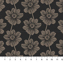 Northcott Indelible Anemone Silvertone Fabric
