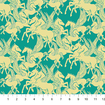 Anna Maria Horner Shooting Star Mythology Turquoise Fabric