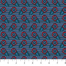 Anna Maria Horner Shooting Star Woodcarving Indigo Fabric