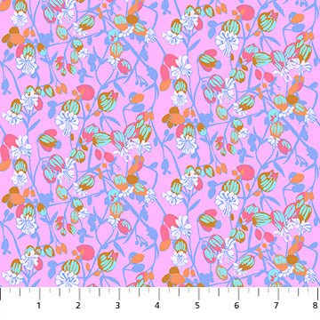 Anna Maria Horner Jumpstart Silene Periwinkle Fabric
