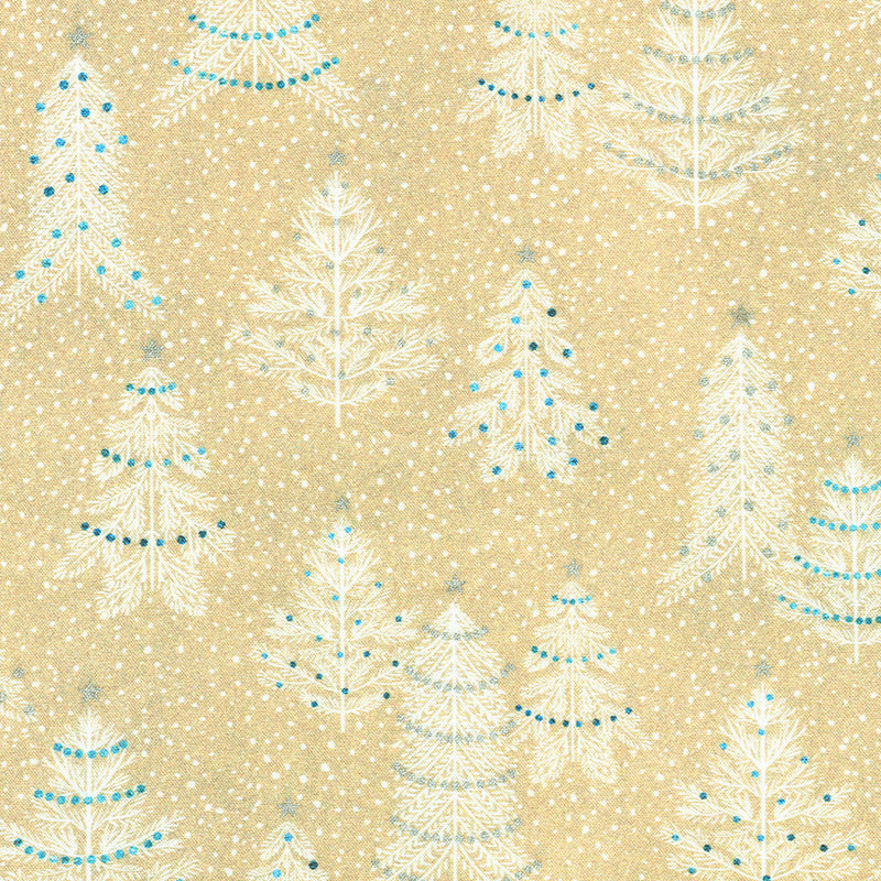 Robert Kaufman Peaceful Trees Natural Fabric