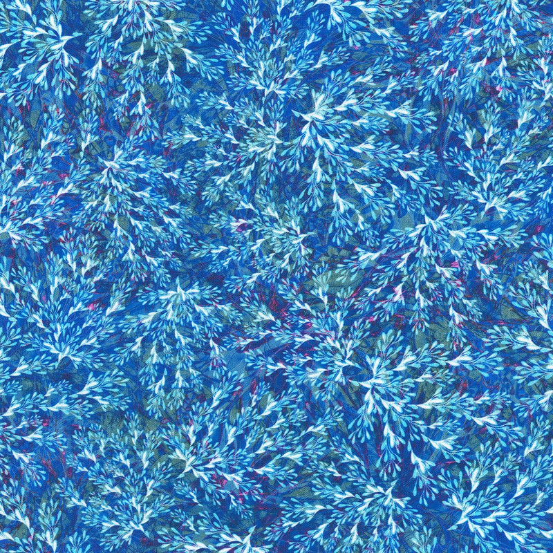 Robert Kaufman Calixta Foliage Sapphire Fabric