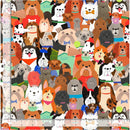 Timeless Treasures Packed Dogs Fabric