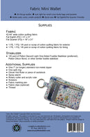 Around the Bobbin Fabric Mini Wallet Pattern